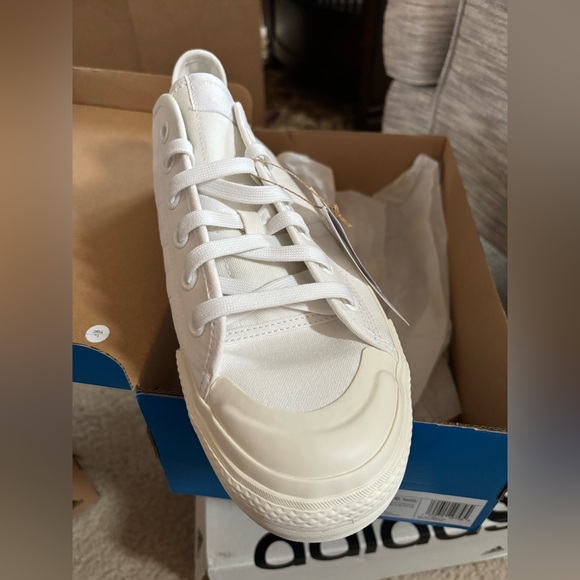 adidas Other - Adidas Nizza RF White Sneakers